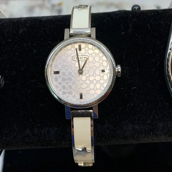 Coach Bangle Bracelet Watch Womens Ivory